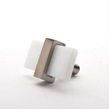 Sietto K-1901-SN Adjustable White Knob Satin Nickel