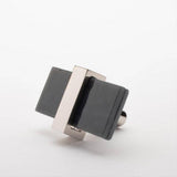 Sietto K-1902-PN Adjustable Slate Gray Knob Polished Nickel