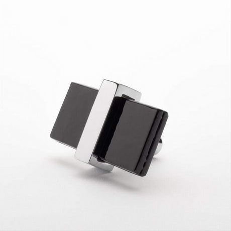 Sietto K-1903-PC Adjustable Black Knob Polished Chrome