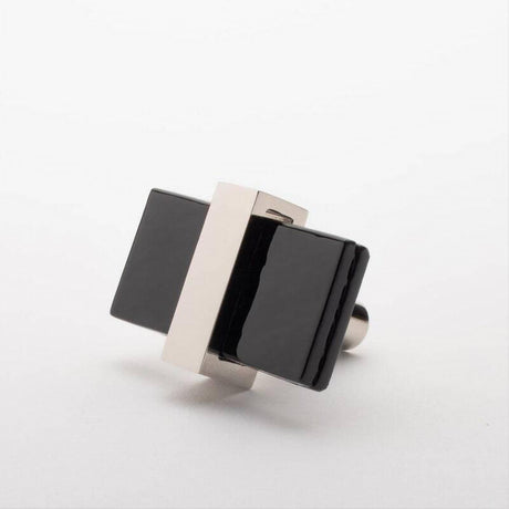 Sietto K-1903-PN Adjustable Black Knob Polished Nickel