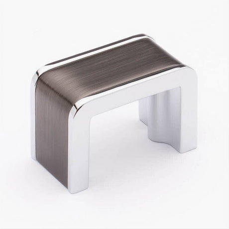 Sietto K-2000-G-PC Fusion Knob Gunmetal Gunmetal/Polished Chrome