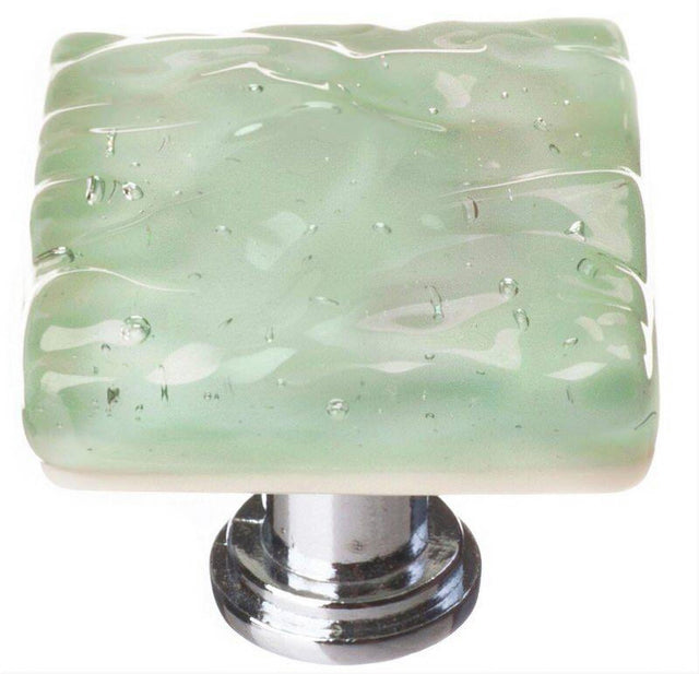 Sietto K-201-PC Glacier Spruce Green Knob Polished Chrome