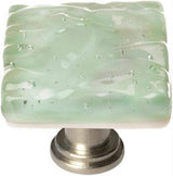 Sietto K-201-SN Glacier Spruce Green Knob Satin Nickel