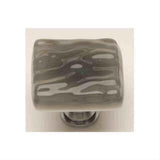 Sietto K-206-PC Glacier Silver Grey Knob Polished Chrome