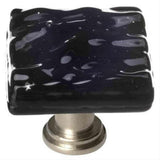 Sietto K-213-SN Glacier Black Knob Satin Nickel