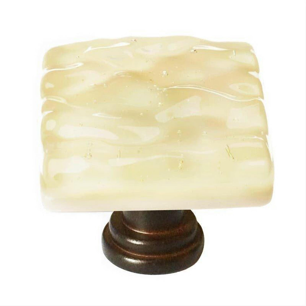 Sietto K-222-ORB Glacier Pale Yellow Knob Oil Rubbed Bronze