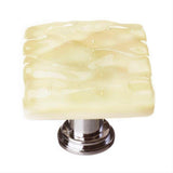 Sietto K-222-PC Glacier Pale Yellow Knob Polished Chrome