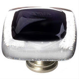 Sietto K-700-SN Reflective Black Knob Satin Nickel