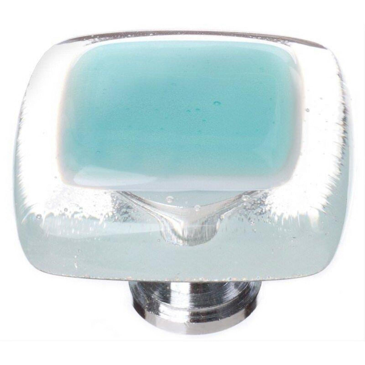 Sietto K-708-PC Reflective Aqua Knob Polished Chrome