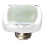 Sietto K-712-SN Reflective Spruce Green Knob Satin Nickel