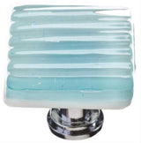 Sietto K-801-PC Reed Light Aqua Knob Polished Chrome