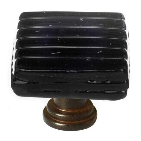 Sietto K-802-ORB Reed Black Knob Oil Rubbed Bronze