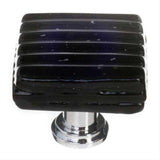 Sietto K-802-PC Reed Black Knob Polished Chrome