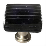 Sietto K-802-SN Reed Black Knob Satin Nickel