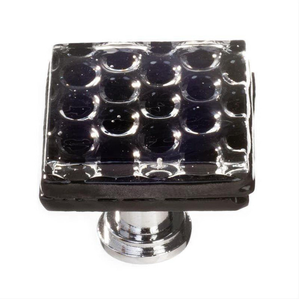 Sietto K-902-PC Honeycomb Black Knob Polished Chrome