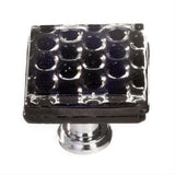 Sietto K-902-PC Honeycomb Black Knob Polished Chrome