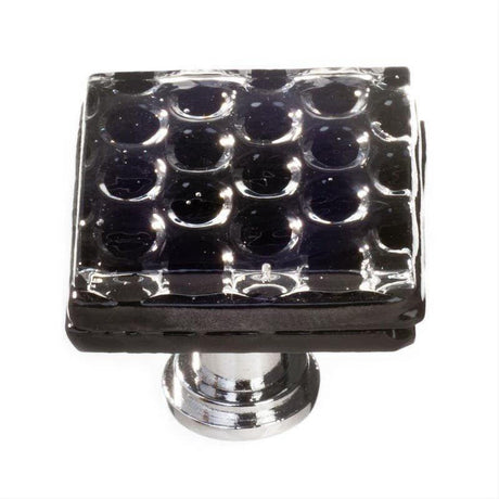 Sietto K-902-PC Honeycomb Black Knob Polished Chrome