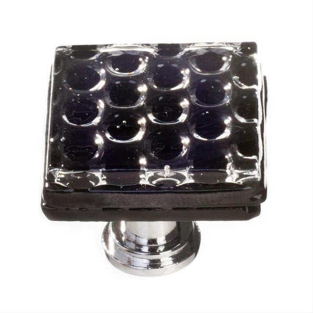 Sietto K-902-PC Honeycomb Black Knob Polished Chrome