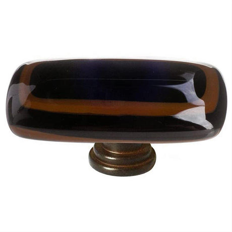 Sietto LK-101-ORB Stratum Woodland & Black Long Knob Oil Rubbed Bronze