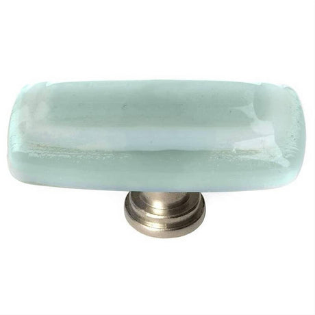 Sietto LK-103-SN Stratum Spruce Green Long Knob Satin Nickel