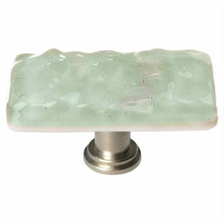Sietto LK-201-SN Glacier Spruce Green Long Knob Satin Nickel
