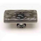 Sietto LK-206-PC Glacier Silver Grey Long Knob Polished Chrome