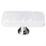 Sietto LK-212-PC Glacier White Long Knob Polished Chrome