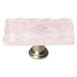 Sietto LK-228-SN Glacier Rose Long Knob Satin Nickel