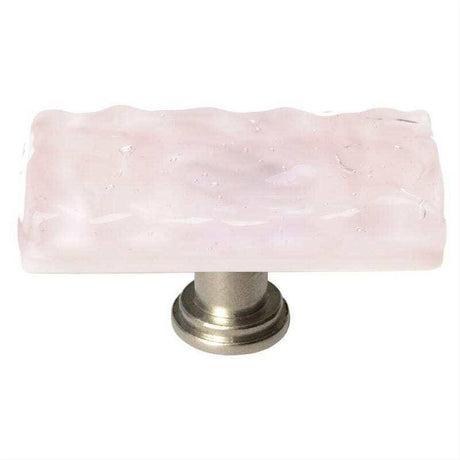 Sietto LK-228-SN Glacier Rose Long Knob Satin Nickel
