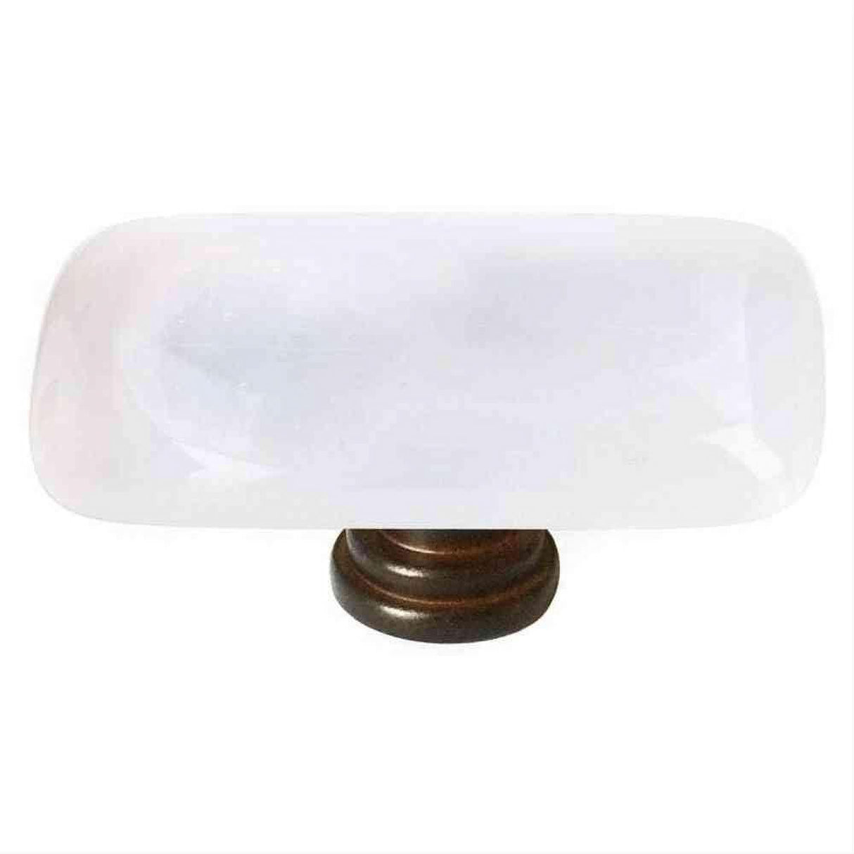 Sietto LK-400-ORB Cirrus White Long Knob Oil Rubbed Bronze