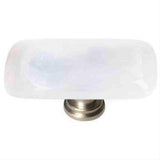 Sietto LK-400-SN Cirrus White Long Knob Satin Nickel