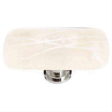 Sietto LK-500-PC Cirrus Vanilla & White Mardi Gras Long Knob Polished Chrome