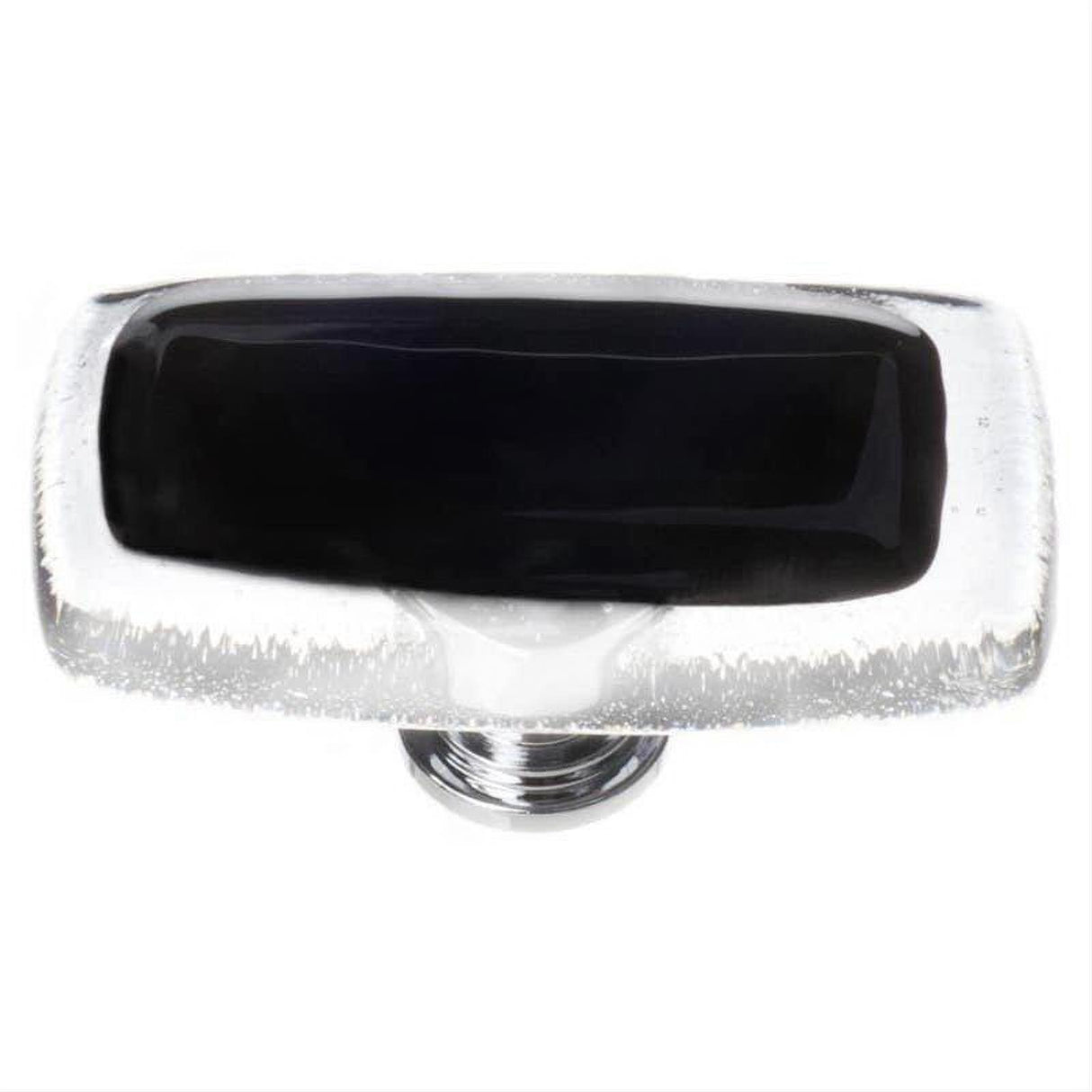 Sietto LK-700-PC Reflective Black Long Knob Polished Chrome