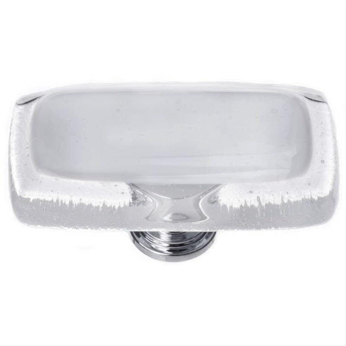 Sietto LK-710-PC Reflective Blue-Grey Long Knob Polished Chrome