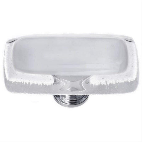 Sietto LK-710-PC Reflective Blue-Grey Long Knob Polished Chrome