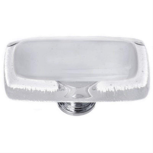 Sietto LK-710-PC Reflective Blue-Grey Long Knob Polished Chrome