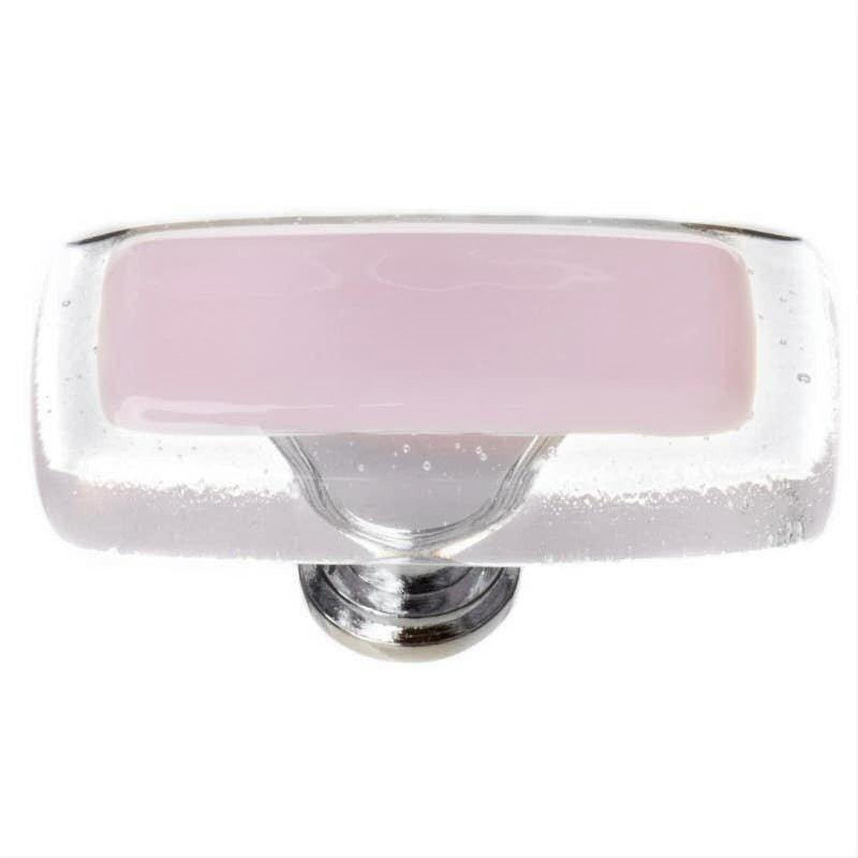 Sietto LK-717-PC Reflective Pink Long Knob Polished Chrome