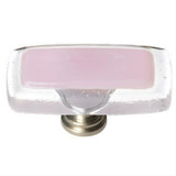 Sietto LK-717-SN Reflective Pink Long Knob Satin Nickel