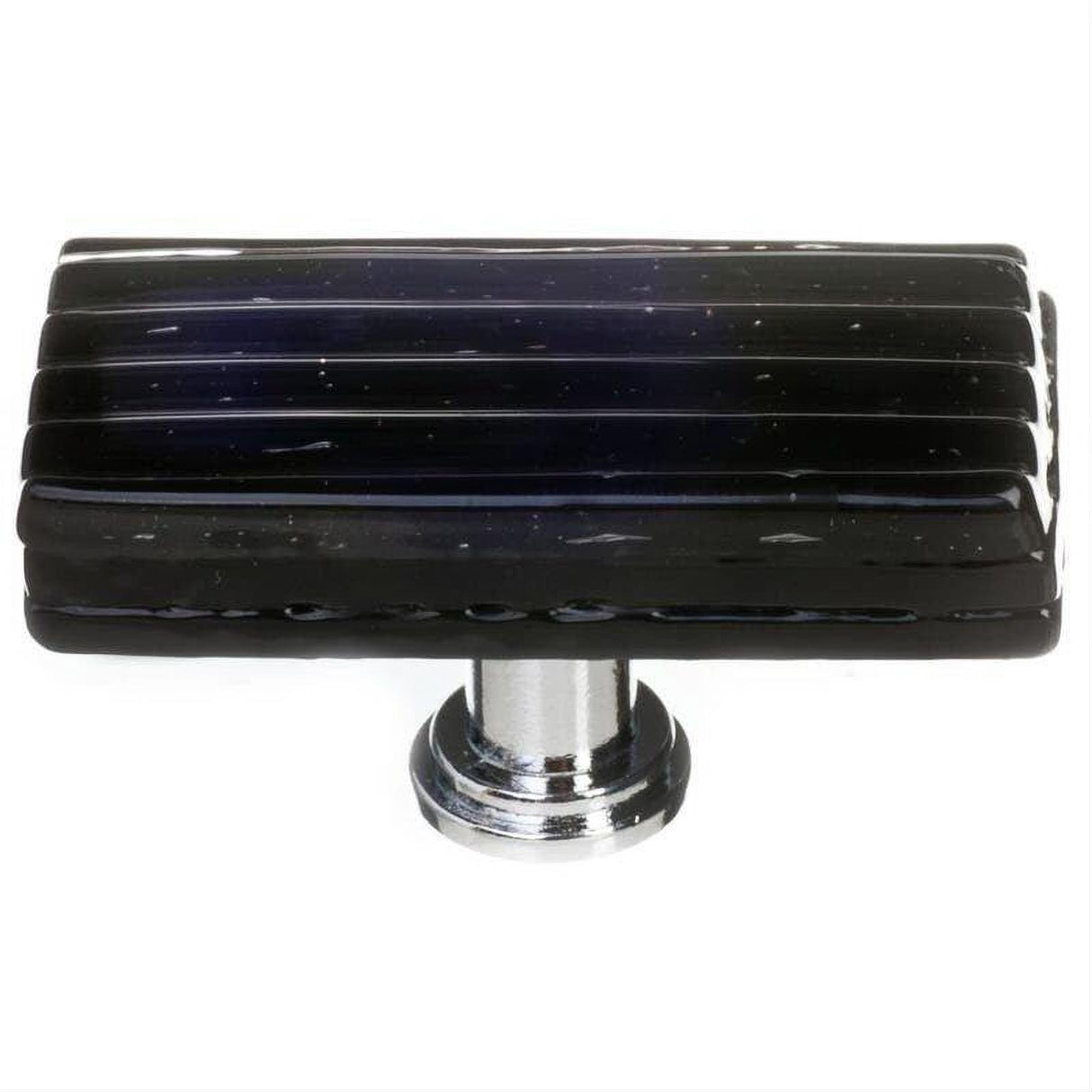 Sietto LK-802-SN Reed Black Long Knob Satin Nickel