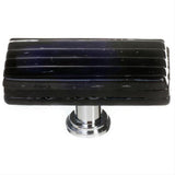 Sietto LK-802-SN Reed Black Long Knob Satin Nickel