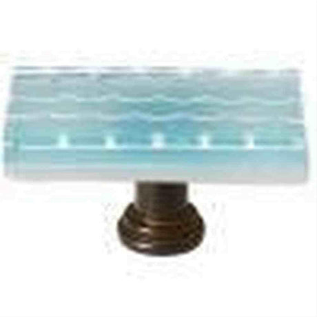 Sietto LK-901-ORB Honeycomb Light Aqua Long Knob Oil Rubbed Bronze