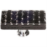 Sietto LK-902-PC Honeycomb Black Long Knob Polished Chrome