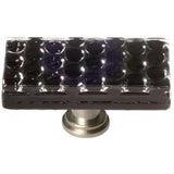 Sietto LK-902-SN Honeycomb Black Long Knob Satin Nickel