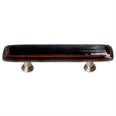 Sietto P-101-SN Stratum Woodland & Black Pull Satin Nickel