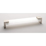 Sietto P-1201-8-PN Affinity White Pull Polished Nickel
