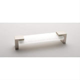 Sietto P-1201-PN Affinity White Pull Polished Nickel