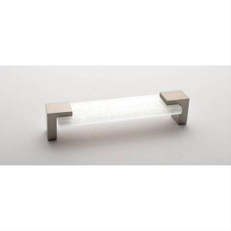 Sietto P-1201-SN Affinity White Pull Satin Nickel