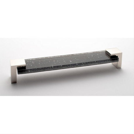 Sietto P-1202-8-PN Affinity Slate Gray Pull Polished Nickel