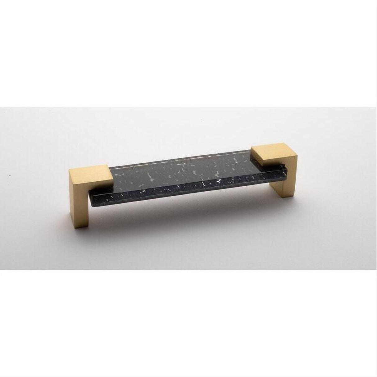 Sietto P-1202-SB Affinity Slate Gray Pull Satin Brass