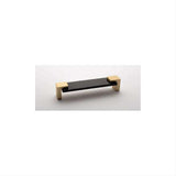 Sietto P-1203-SB Affinity Black Pull Satin Brass